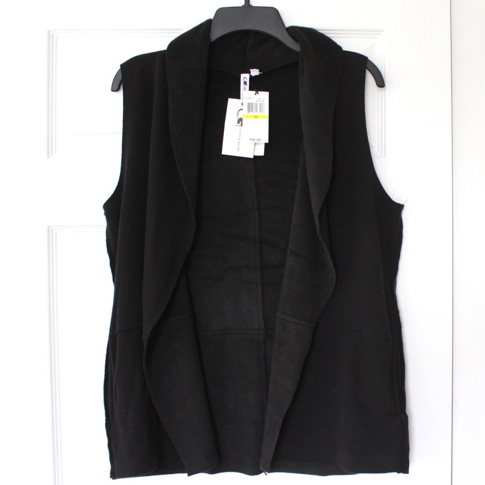 Cable & Gauge | Black Blanket Soft Sweater Vest